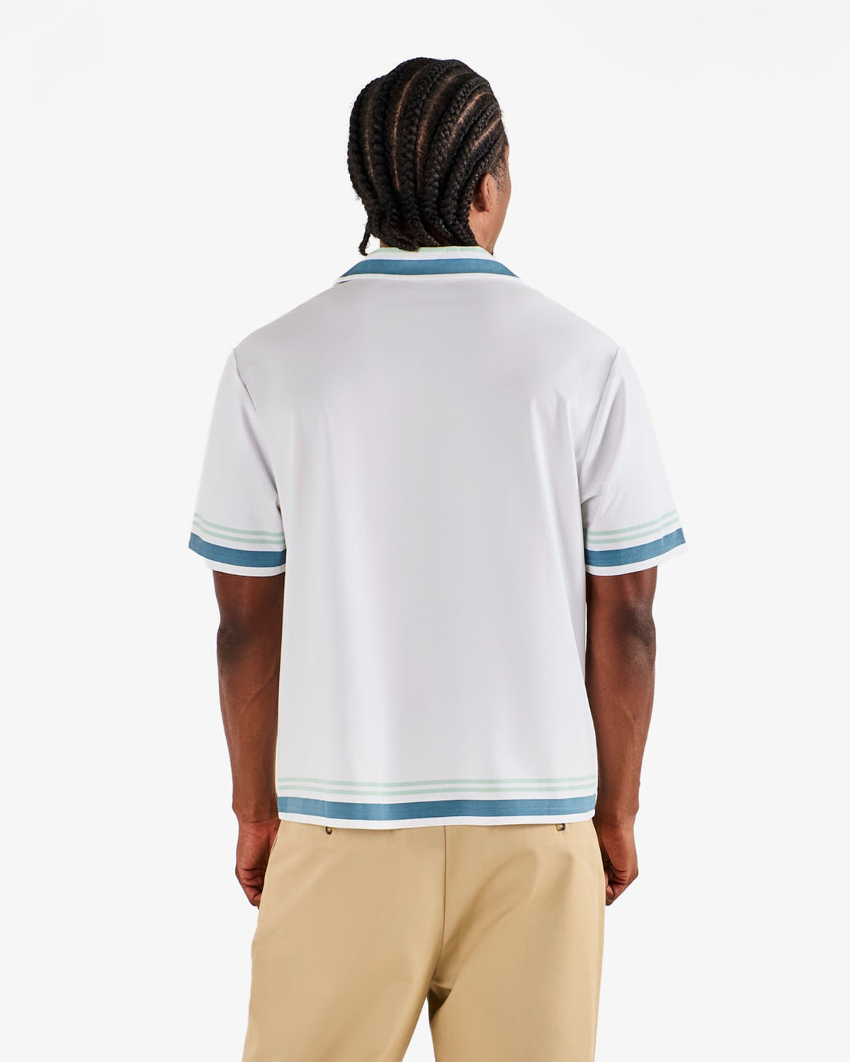 Malbon Ventura Camp Shirt - White
