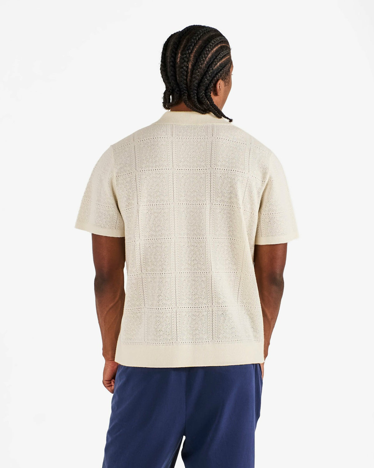 Malbon Resort Crochet Polo - Ivory