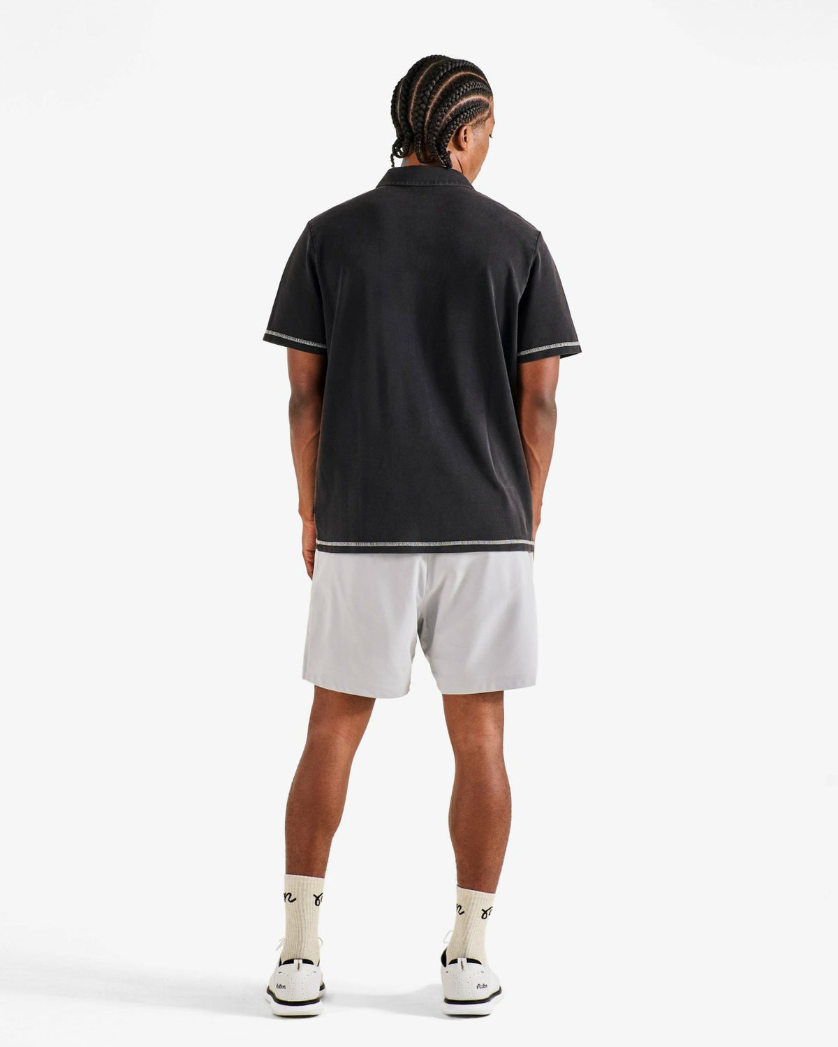 Malbon Fairway Overdyed Polo - Black