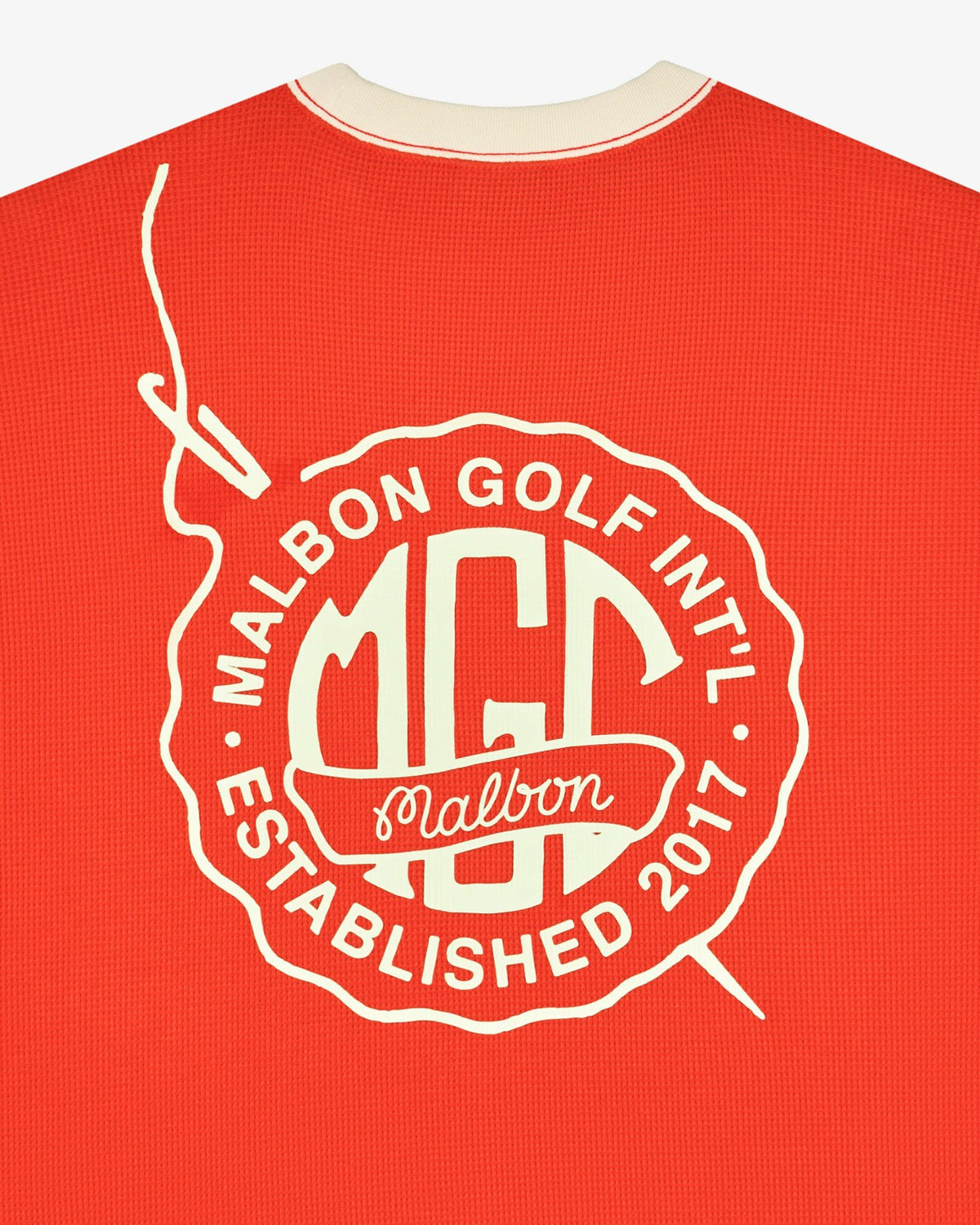 Malbon Gorse Heritage Tee - Orange Red