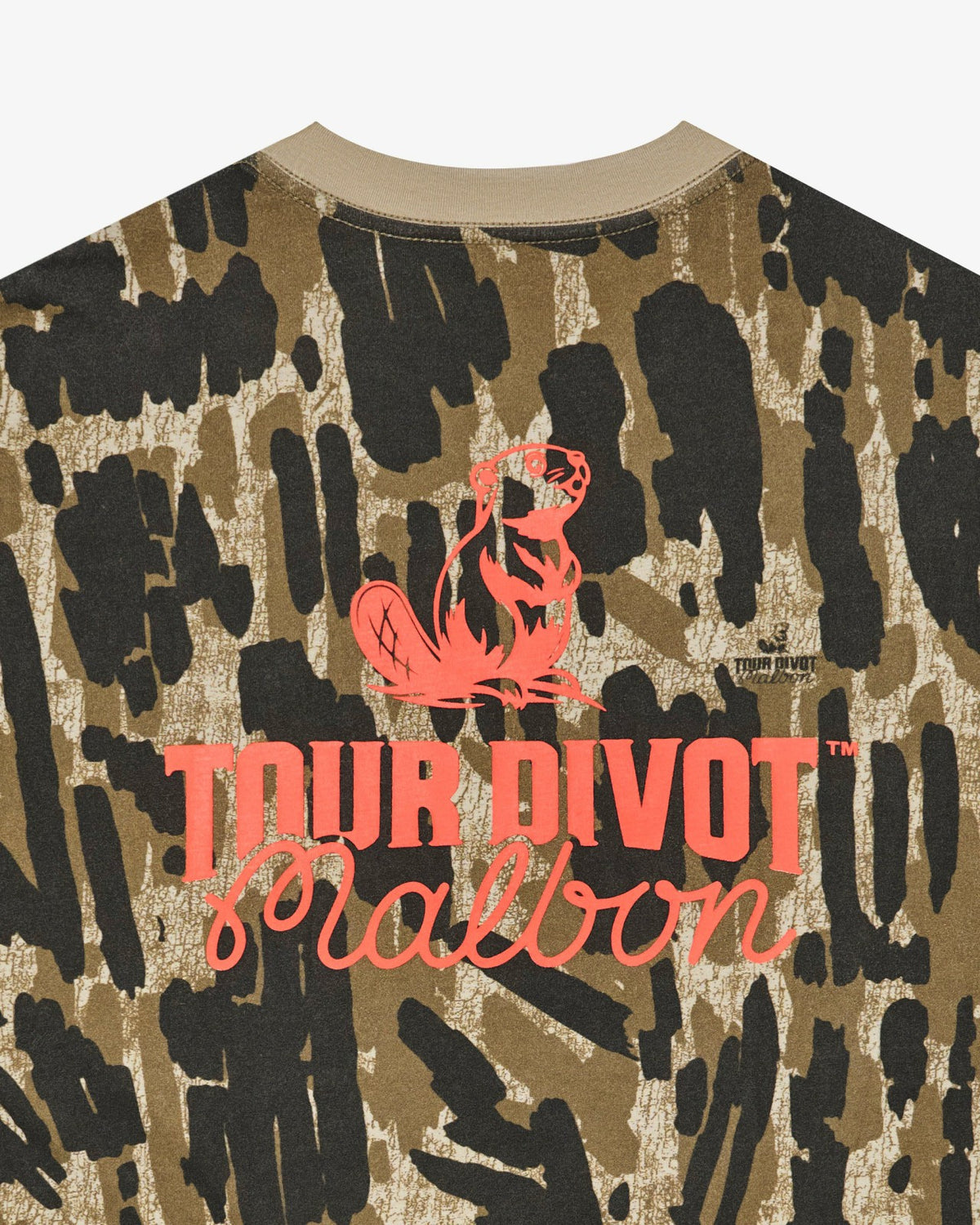 Malbon Bermuda Tee Tour Divot Camo - Bark Camo