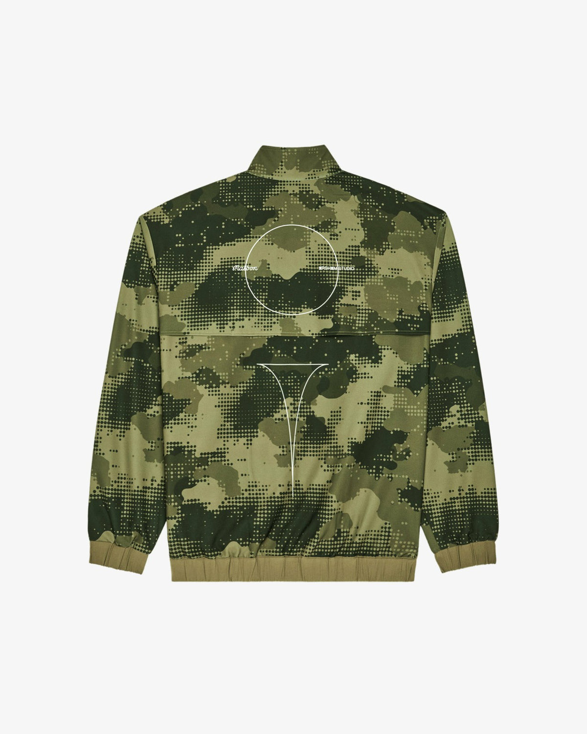 Malbon Arsham Stealth Quarter Zip - Olive Stealth Camo