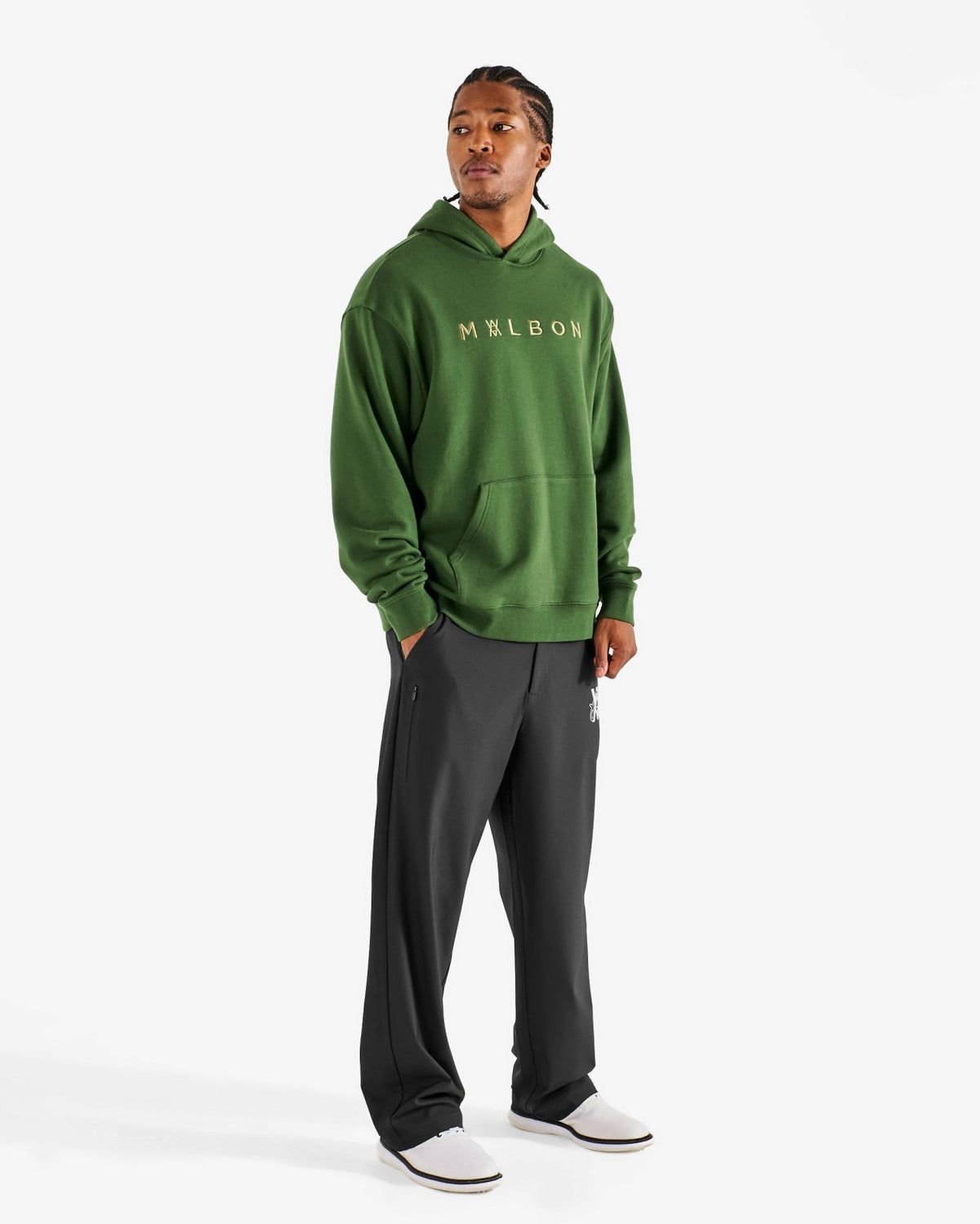Malbon Arsham Shards Hoodie - Olive Stealth Camo