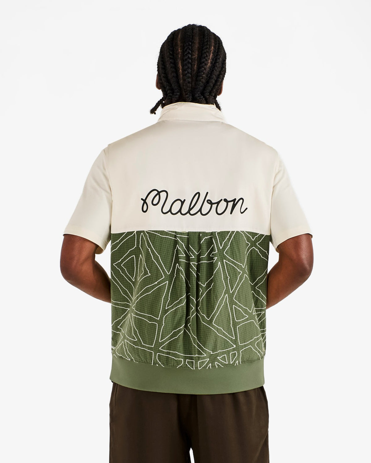 Malbon Finca Vest - Cream / Olivine