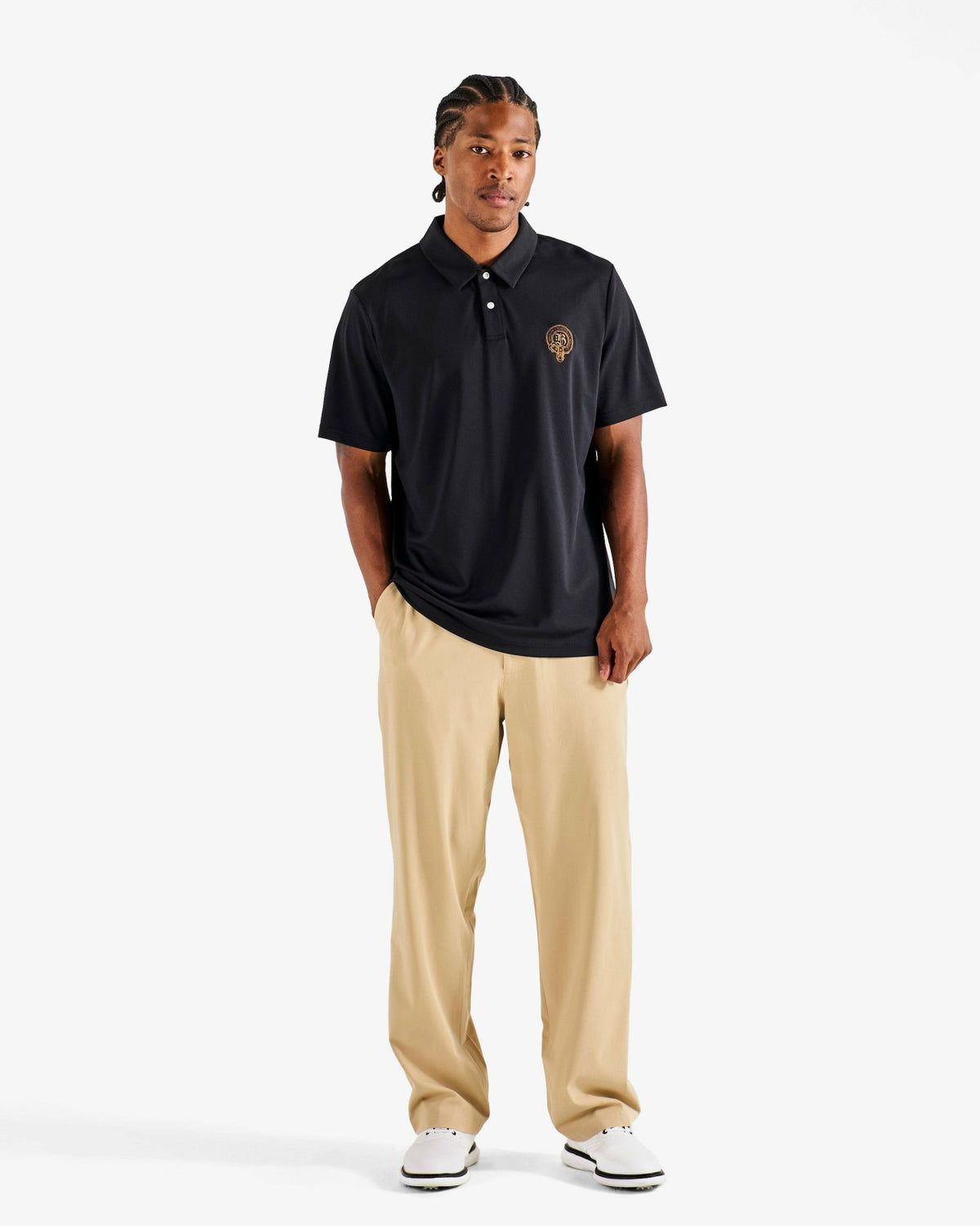 Malbon Bushmills Fairway Polo - Black