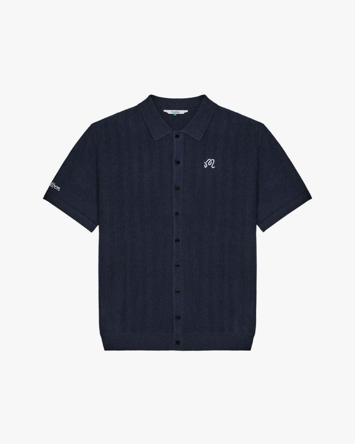 Malbon Crosscut Polo - Blueberry