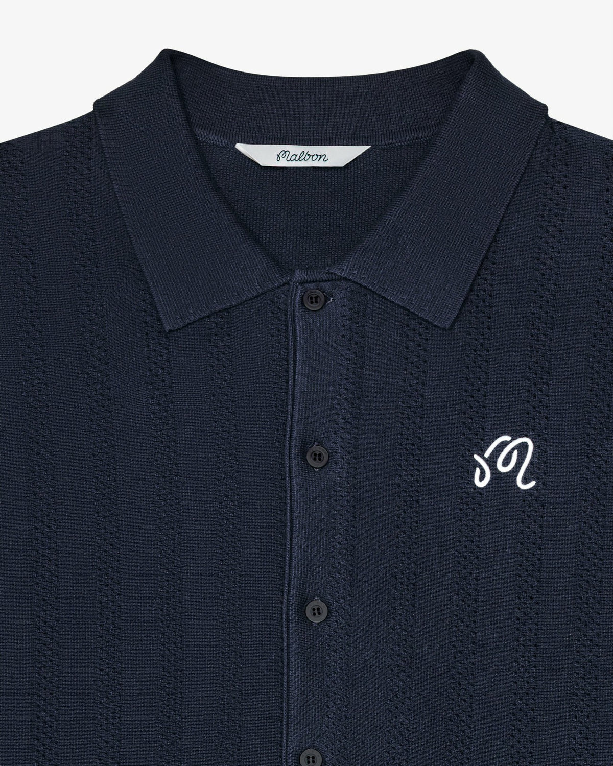 Malbon Crosscut Polo - Blueberry