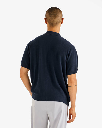 Malbon Crosscut Polo - Blueberry