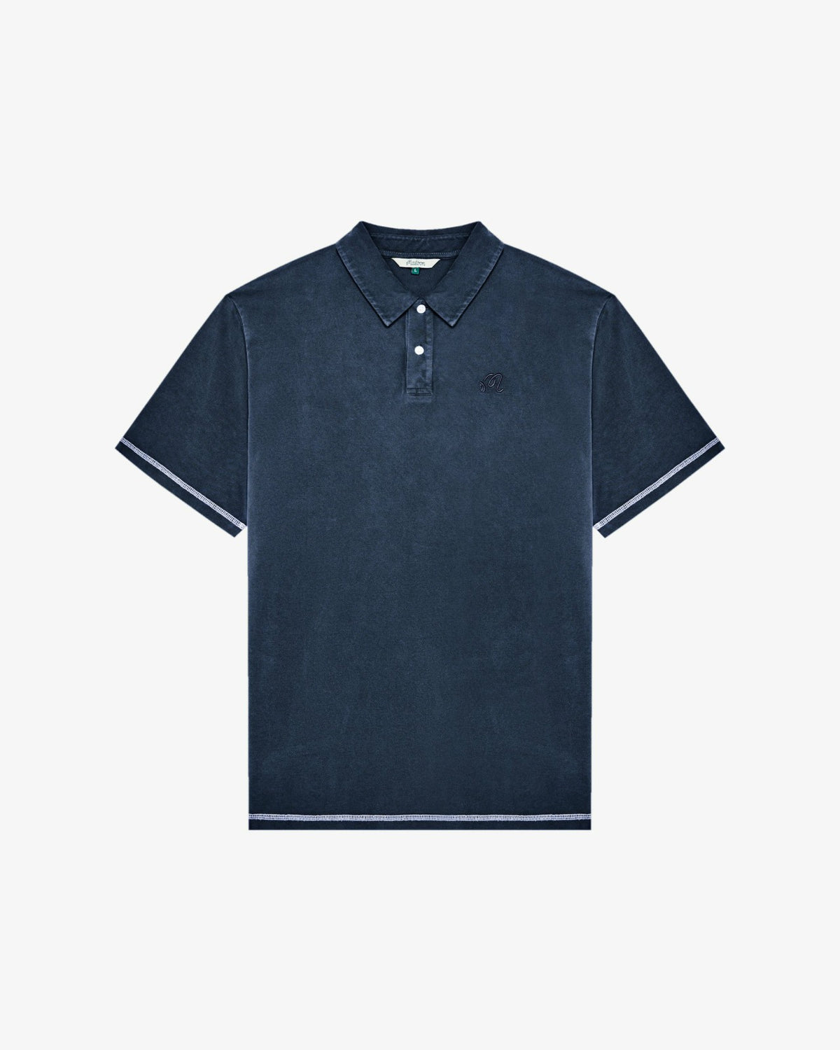 Malbon Fairway Overdyed Polo - Blueberry