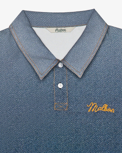 Malbon Ironfade Polo - Dusty Navy