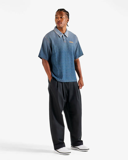 Malbon Ironfade Polo - Dusty Navy