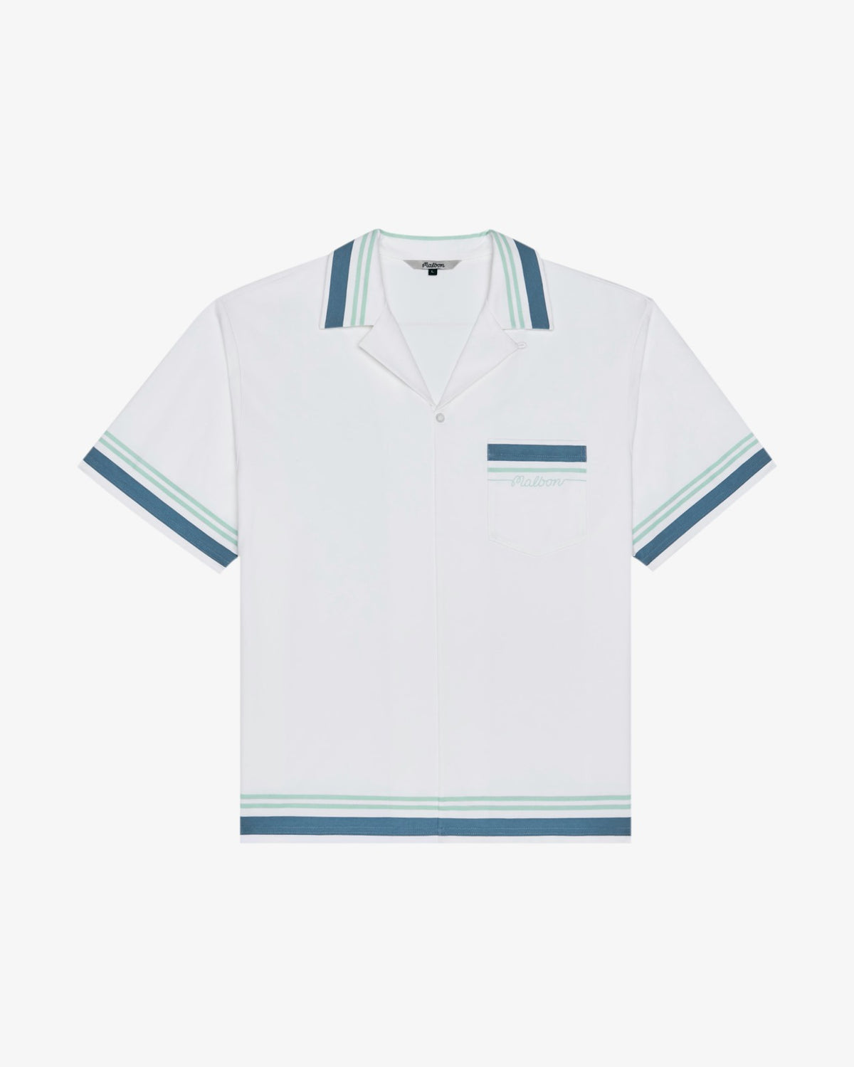 Malbon Ventura Camp Shirt - White