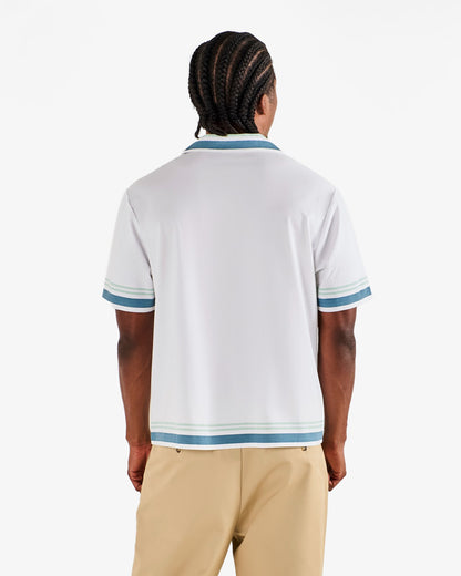 Malbon Ventura Camp Shirt - White