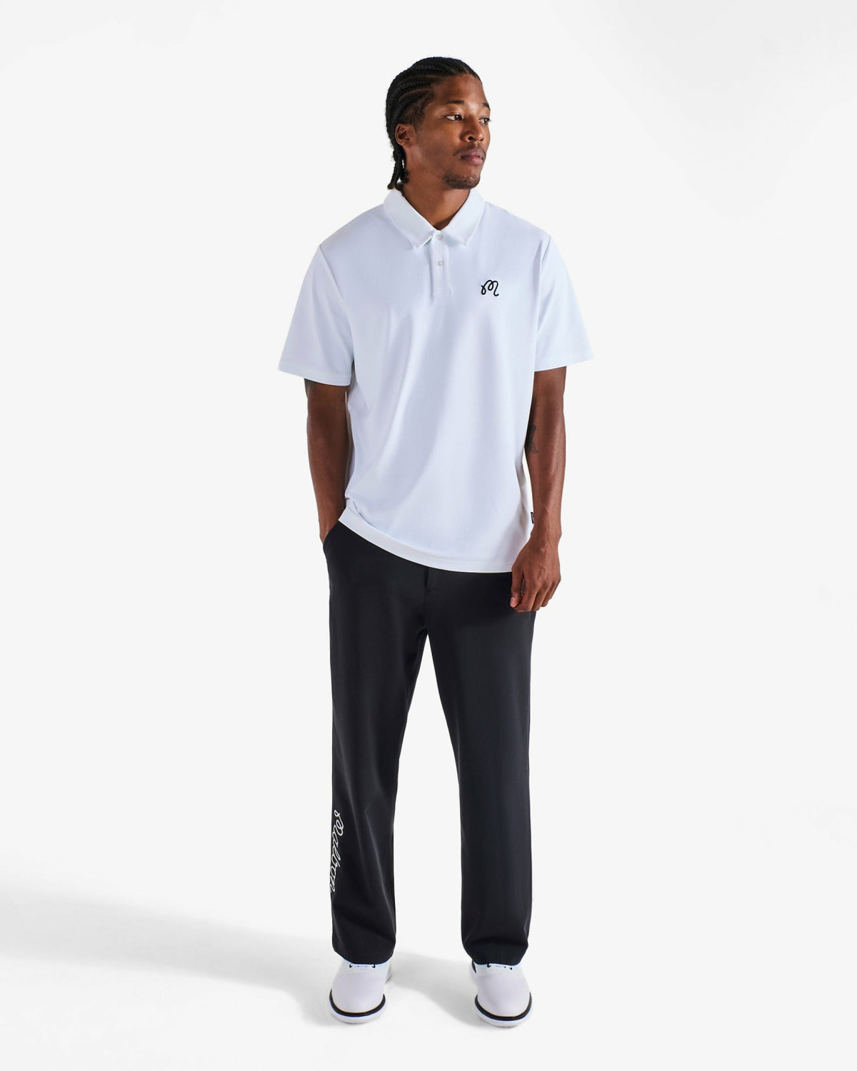 Malbon Fairway Polo - White