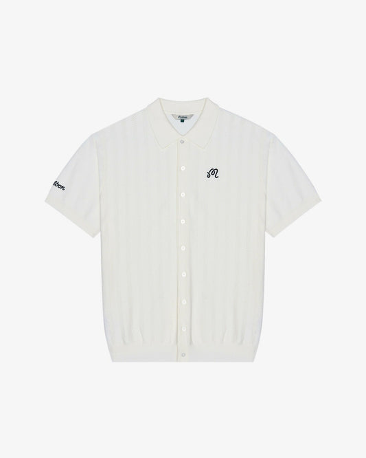 Malbon Crosscut Polo - Ivory