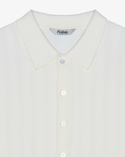 Malbon Crosscut Polo - Ivory