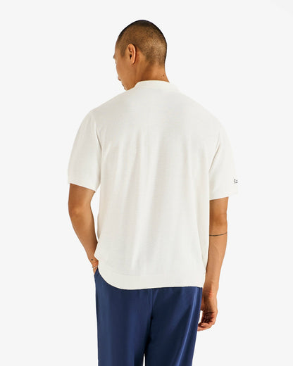 Malbon Crosscut Polo - Ivory