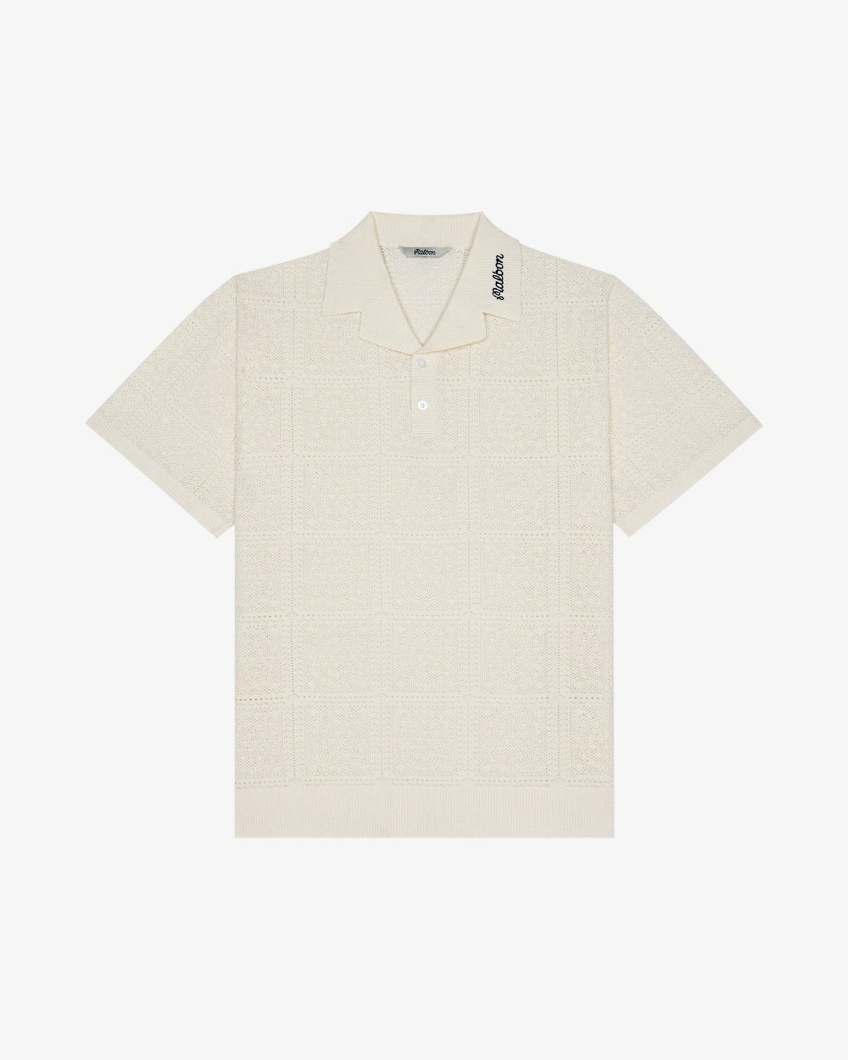 Malbon Resort Crochet Polo - Ivory