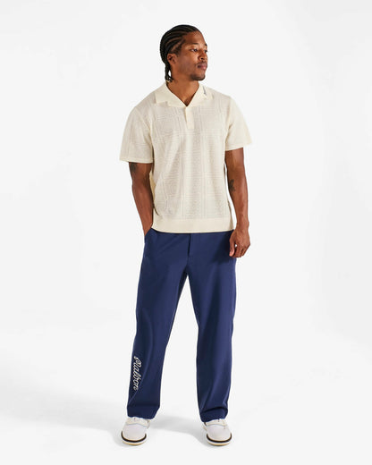 Malbon Resort Crochet Polo - Ivory