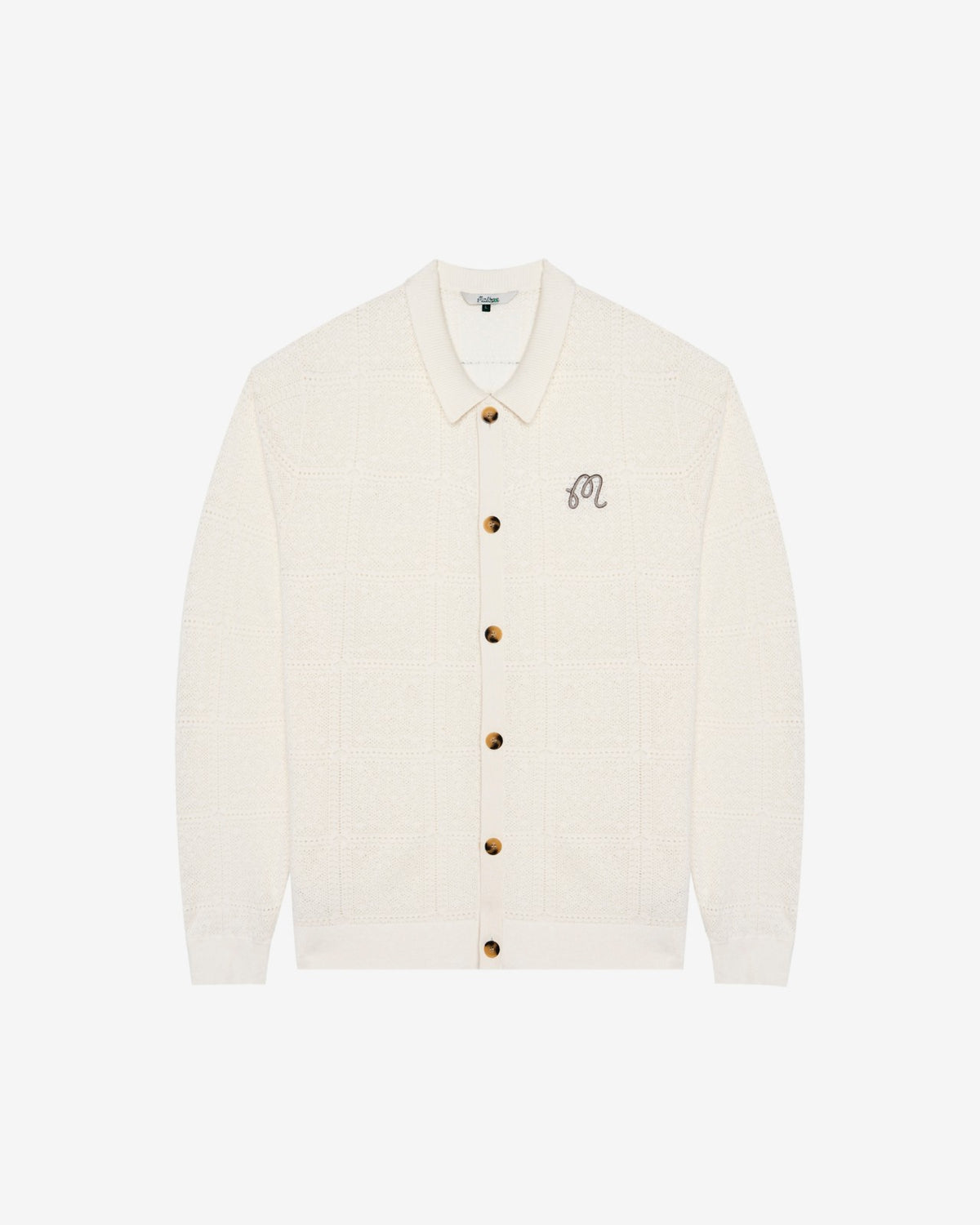 Malbon Resort Crochet Cardigan - Whisper White