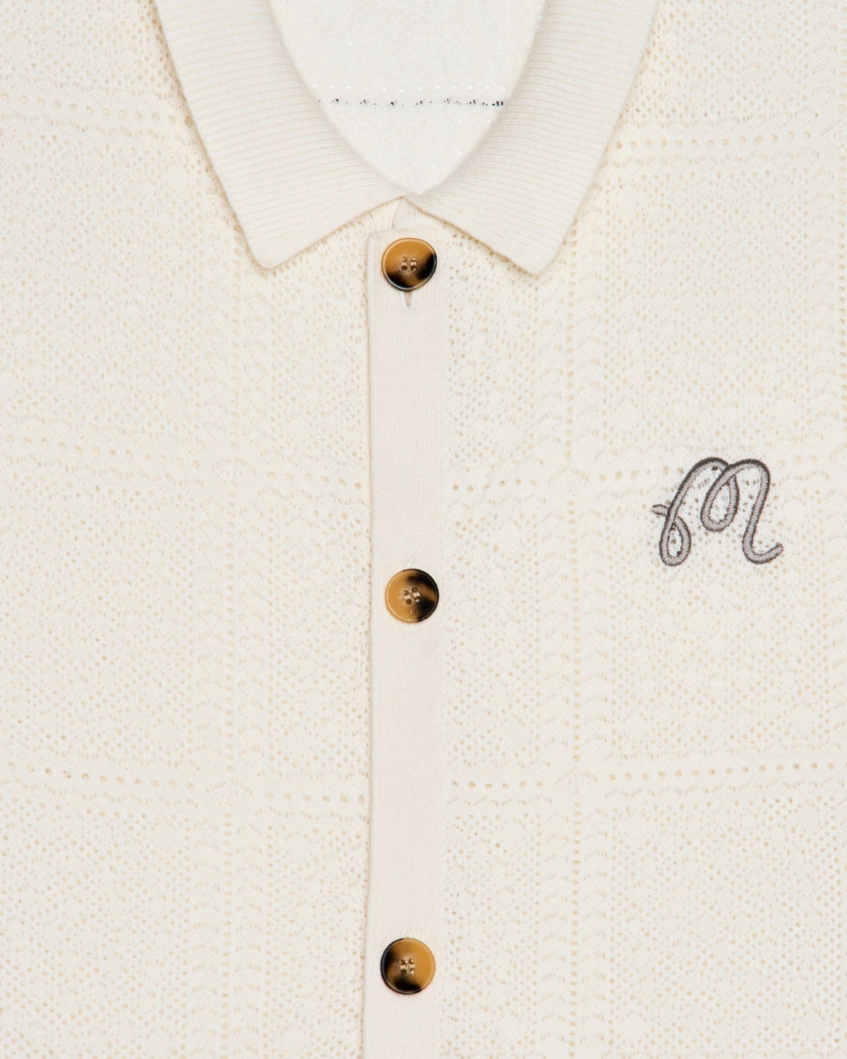 Malbon Resort Crochet Cardigan - Whisper White
