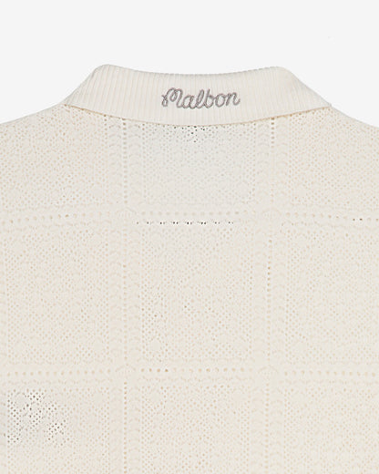 Malbon Resort Crochet Cardigan - Whisper White