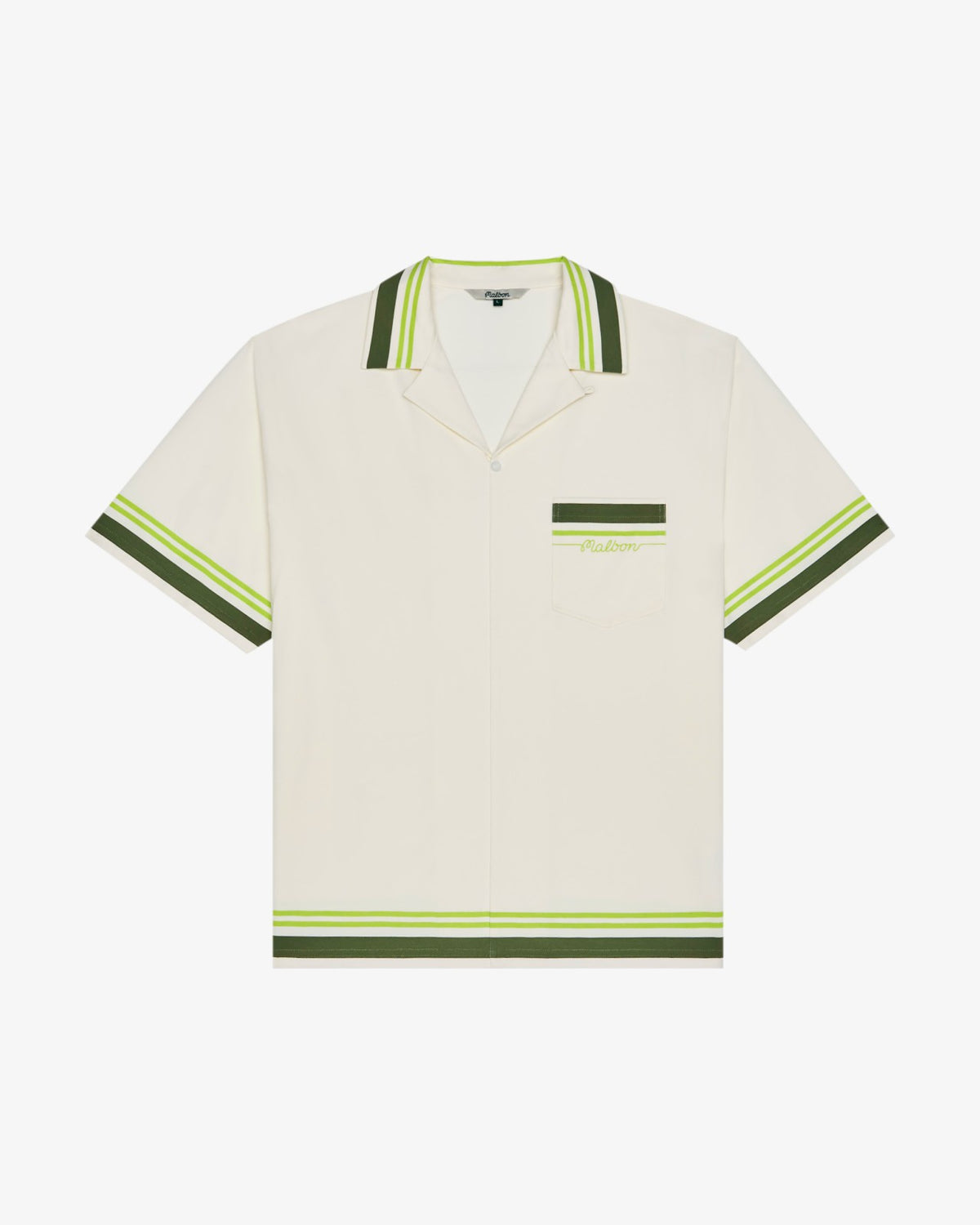 Malbon Ventura Camp Shirt - Cream