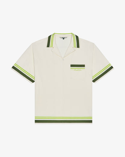 Malbon Ventura Camp Shirt - Cream