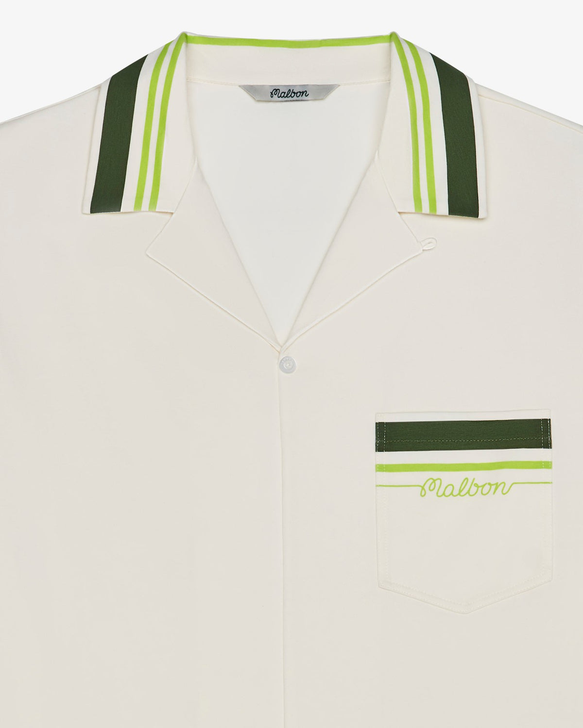 Malbon Ventura Camp Shirt - Cream