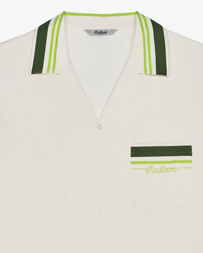 Malbon Ventura Camp Shirt - Cream