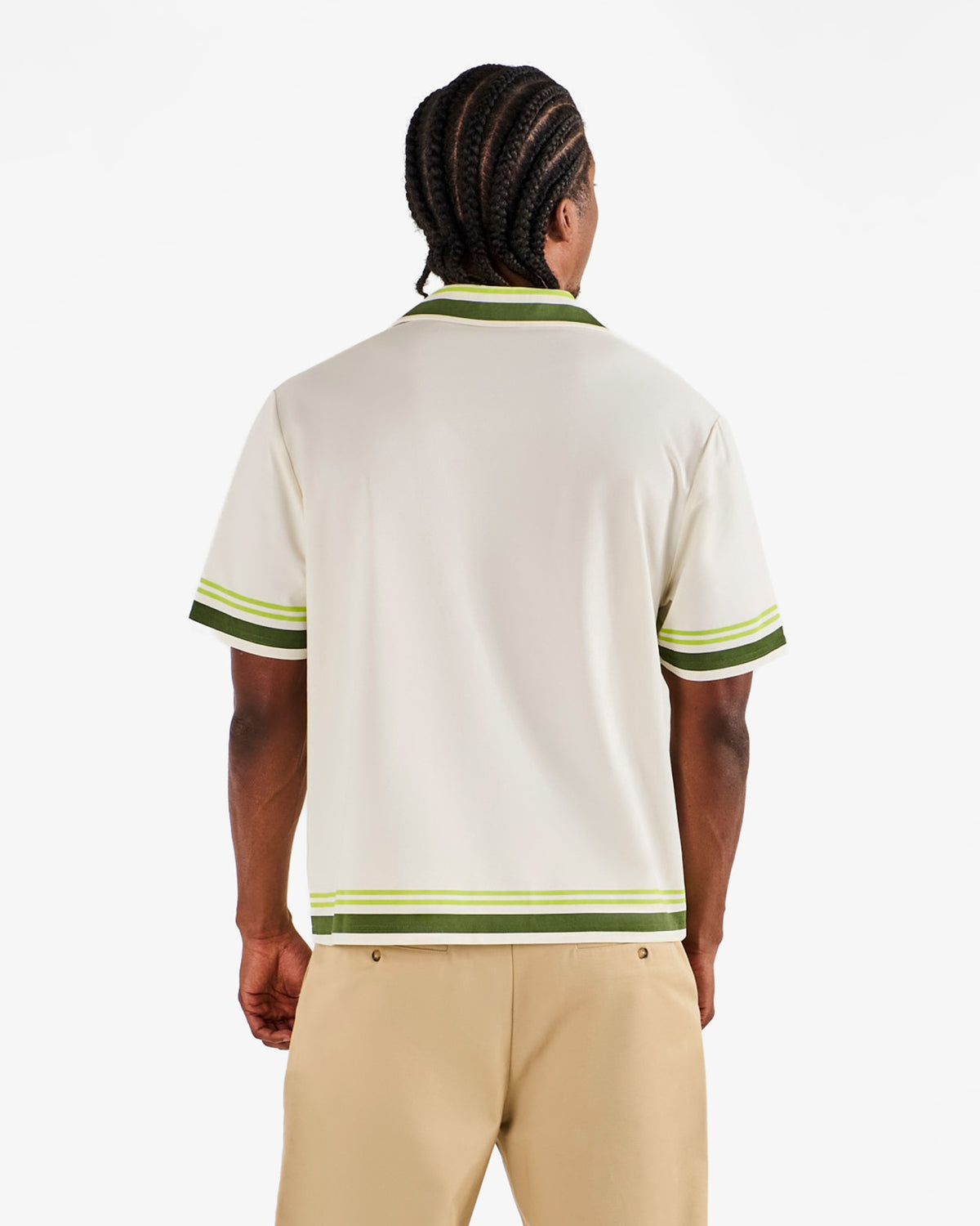 Malbon Ventura Camp Shirt - Cream