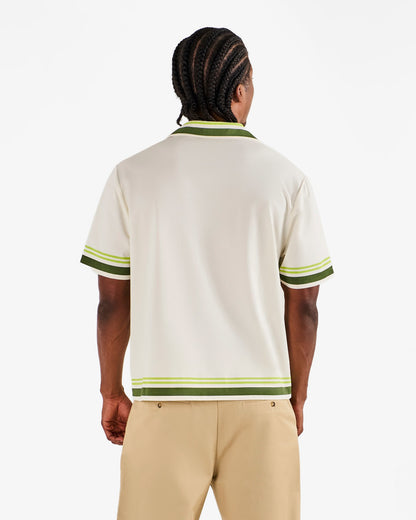 Malbon Ventura Camp Shirt - Cream