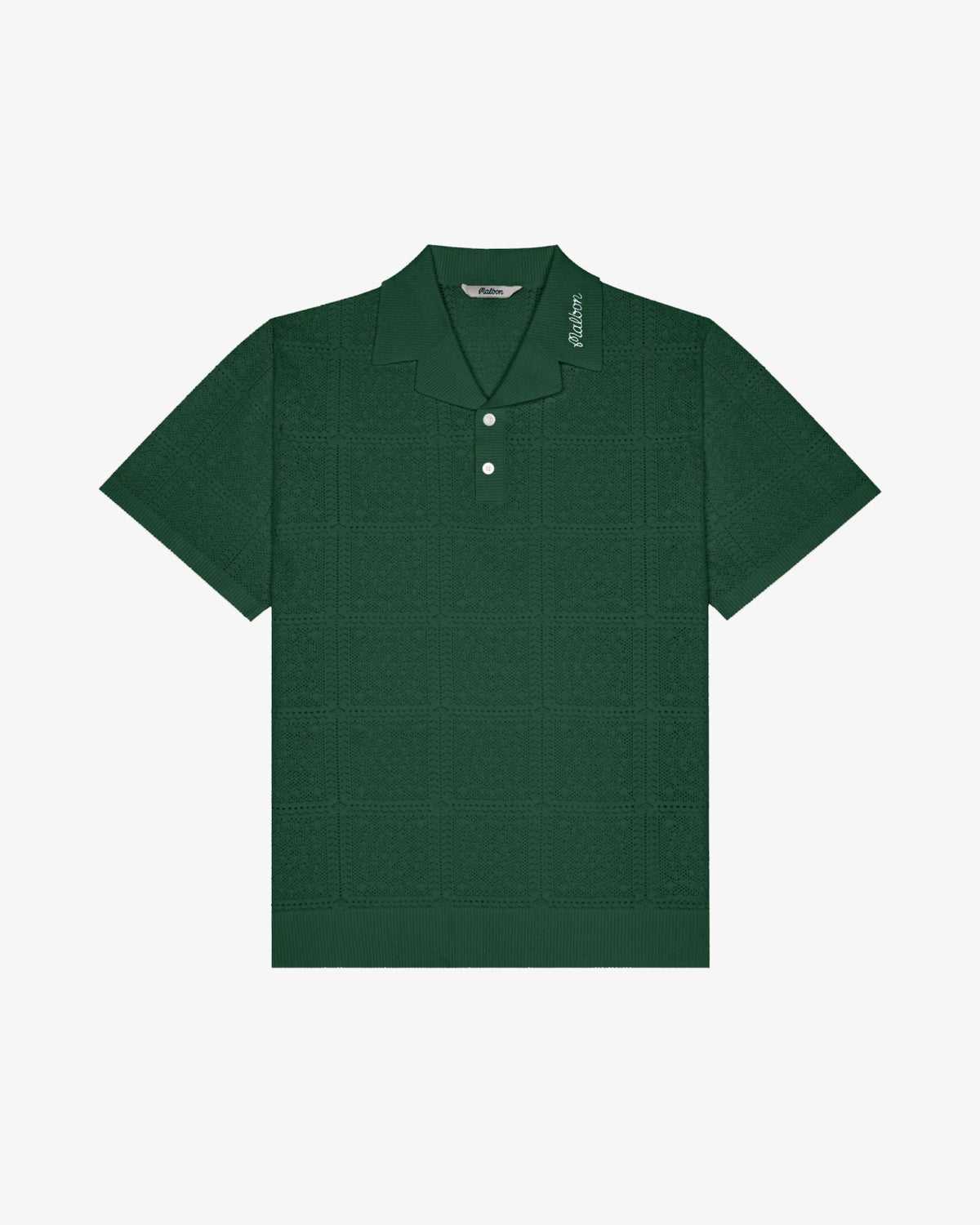 Malbon Resort Crochet Polo - Green