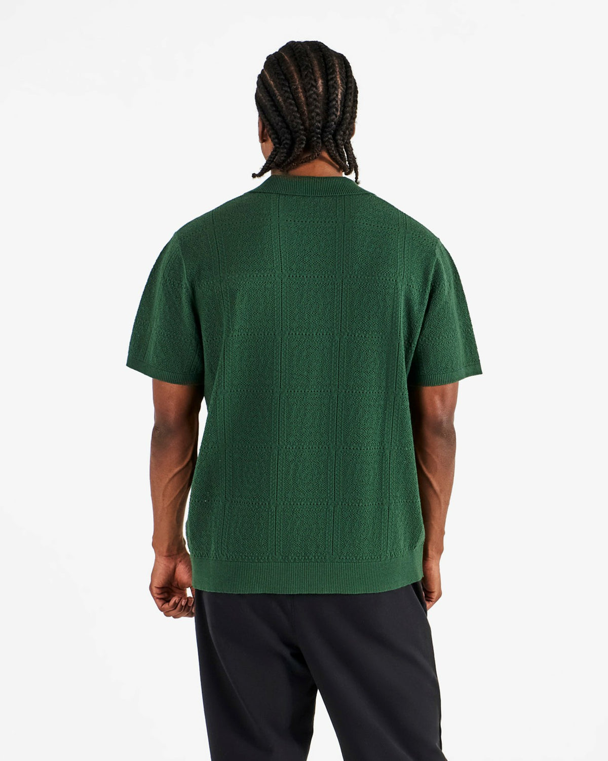 Malbon Resort Crochet Polo - Green