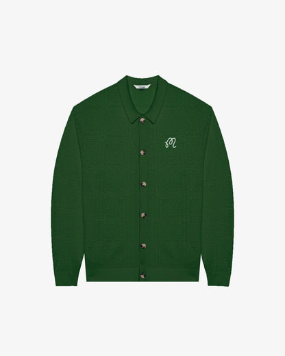 Malbon Resort Crochet Cardigan - Garden Green
