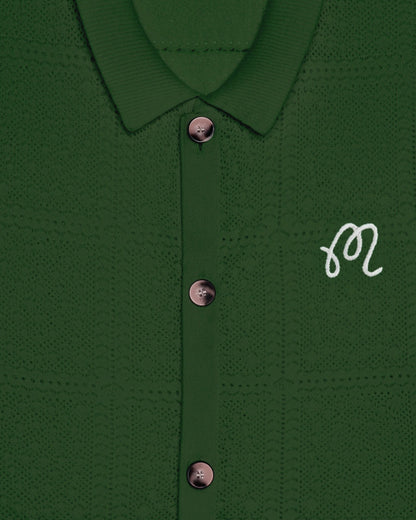 Malbon Resort Crochet Cardigan - Garden Green