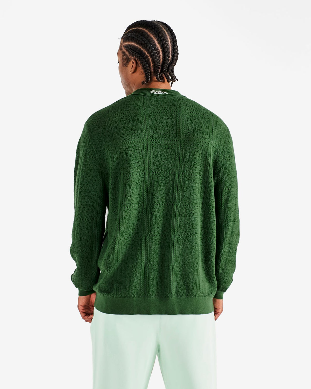 Malbon Resort Crochet Cardigan - Garden Green