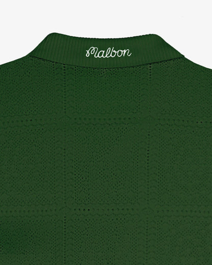 Malbon Resort Crochet Cardigan - Garden Green