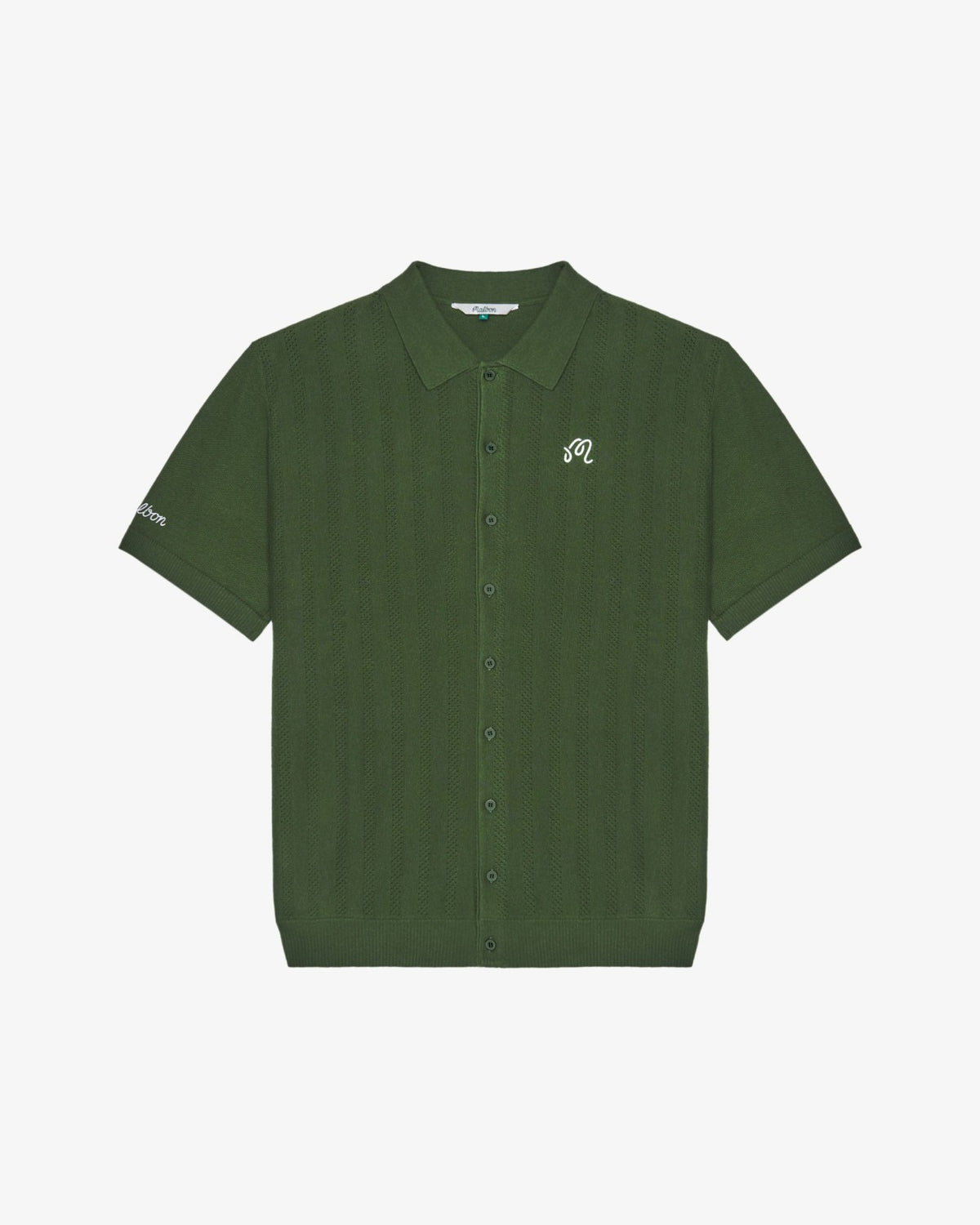Malbon Crosscut Polo - Rifle Green