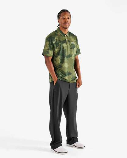 Malbon Arsham Fairway Stealth Polo - Olive Stealth Camo