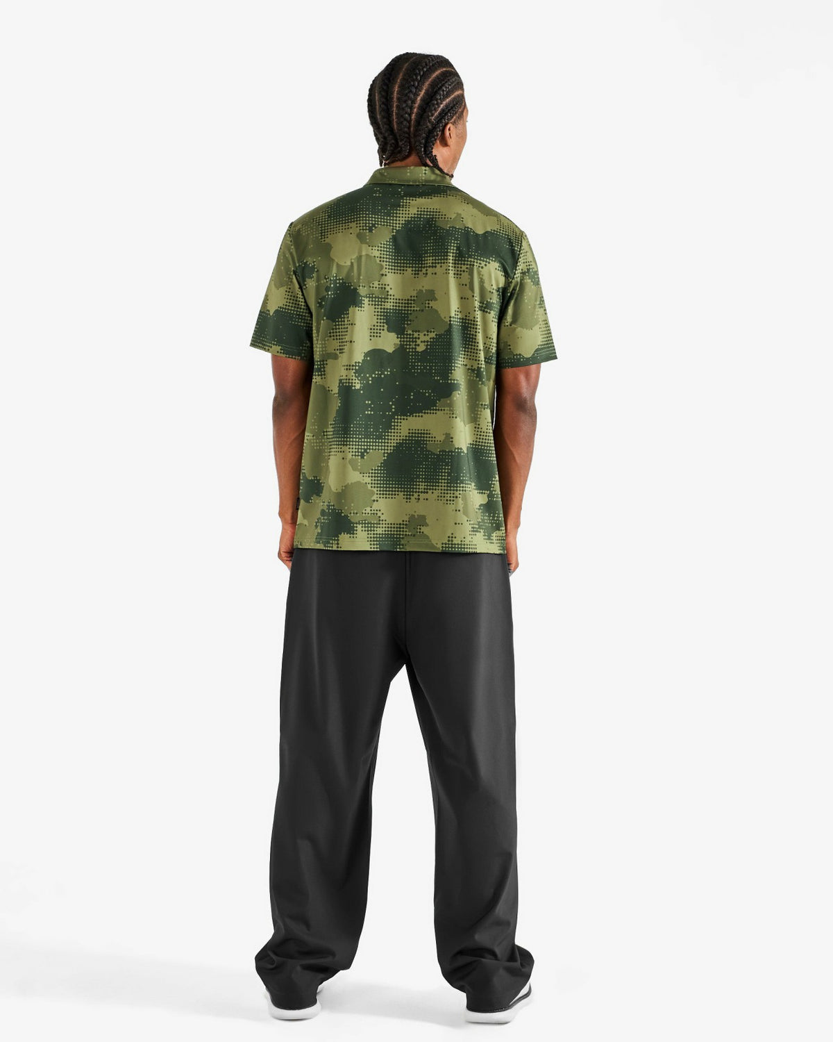 Malbon Arsham Fairway Stealth Polo - Olive Stealth Camo