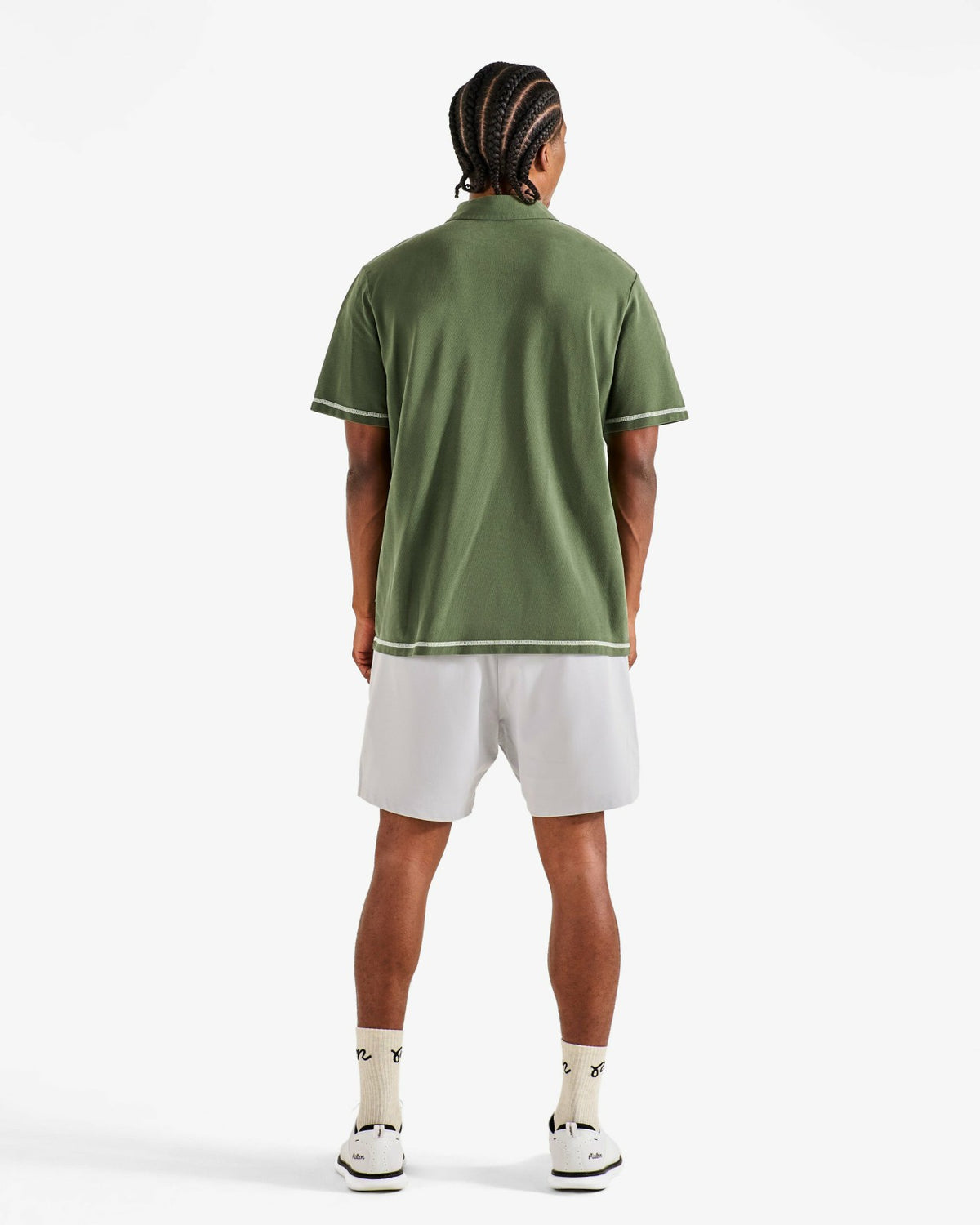 Malbon Fairway Overdyed Polo - Rifle Green