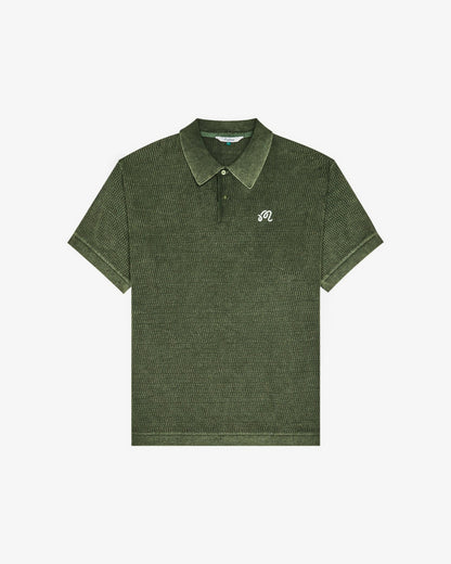 Malbon Brickwork Polo - Rifle Green