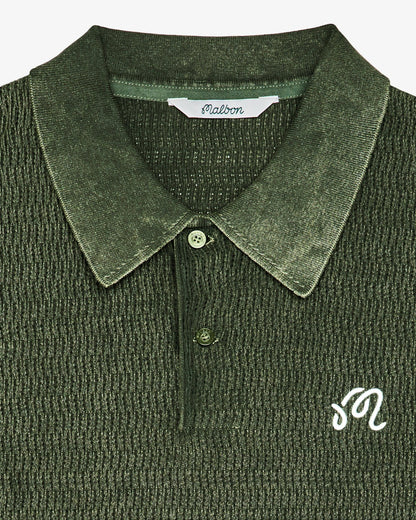 Malbon Brickwork Polo - Rifle Green