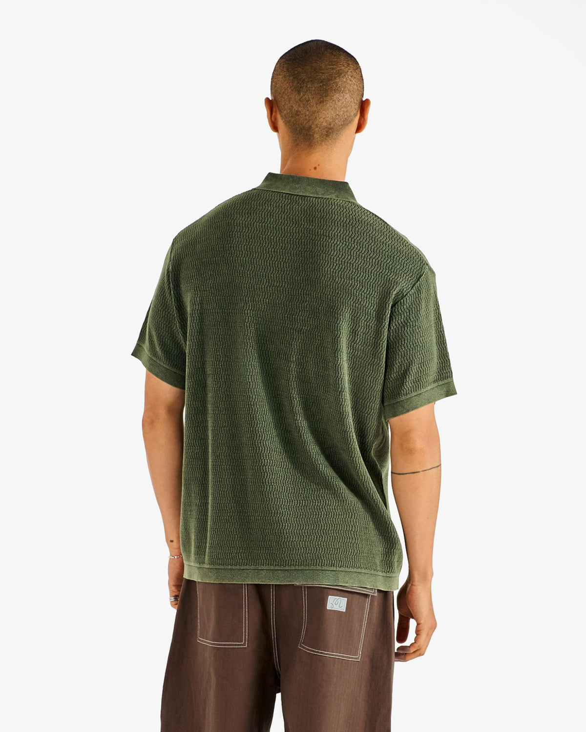 Malbon Brickwork Polo - Rifle Green