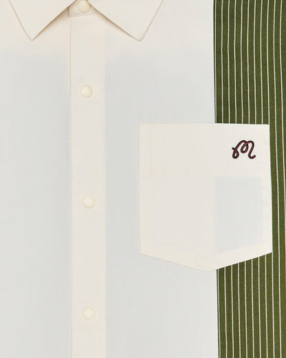 Malbon Montecristo Shirt - Cream / Olivine
