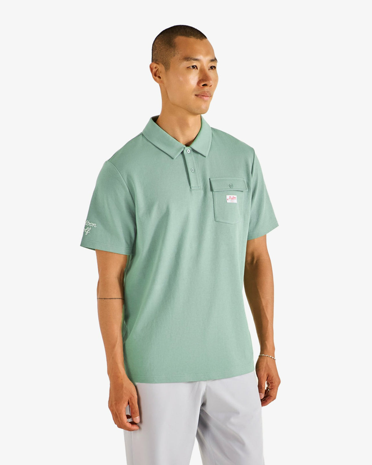Malbon Jovis Benchmark Polo - Lily Pad