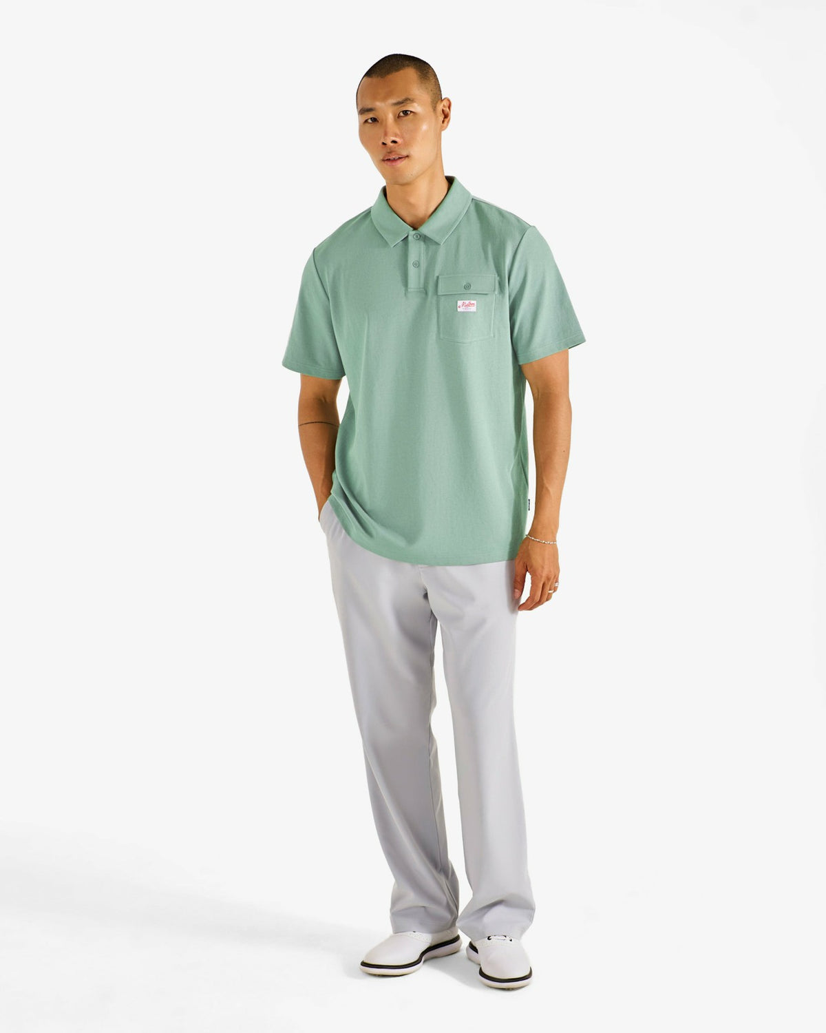 Malbon Jovis Benchmark Polo - Lily Pad