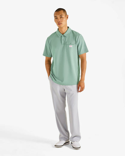 Malbon Jovis Benchmark Polo - Lily Pad