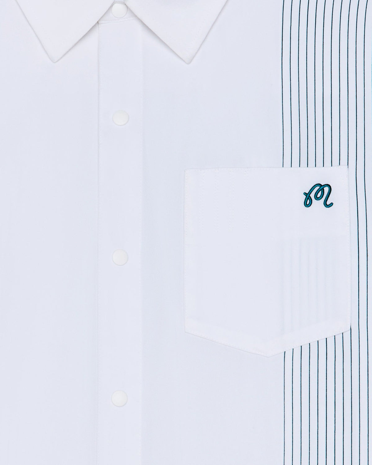 Malbon Montecristo Shirt - White / Light Blue